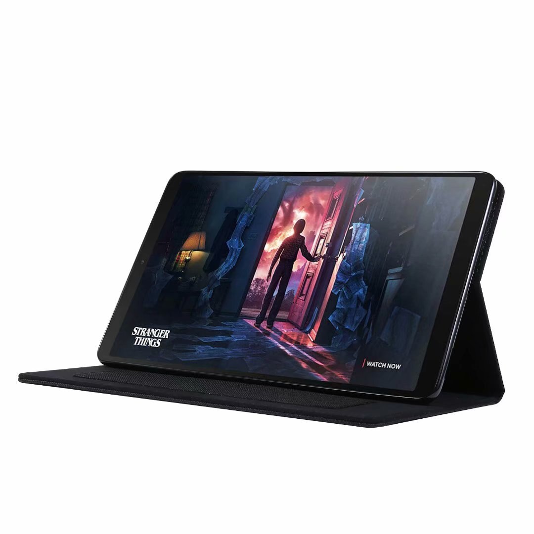 Case Samsung Galaxy Tab A7 Lite 8.7" T220 T225#เคสฝาพับหนัง PU ผิวผ้าพับตั้งได้ Cloth Leather Wallet