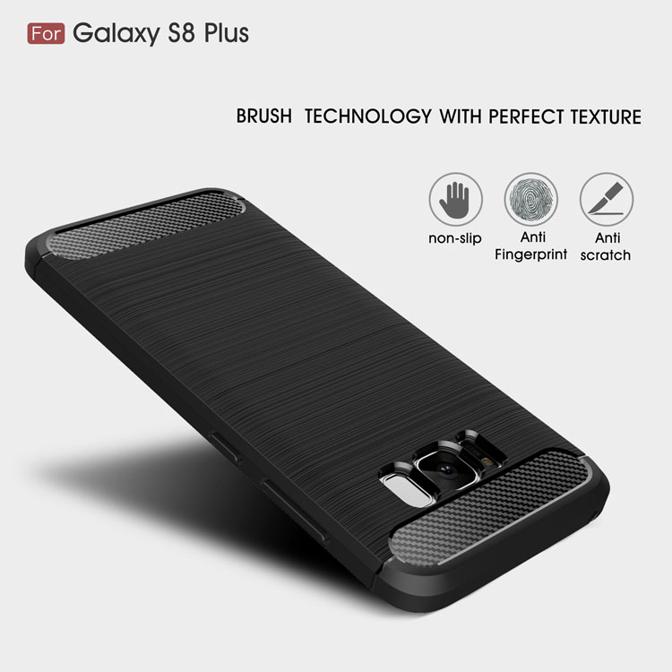 Case Samsung Galaxy S8 Plus #เคสฝาหลังตกแต่งด้วยคาร์บอนไฟเบอร์ที่ปลายทั้งสองด้าน