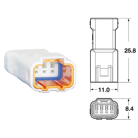 ปลั๊กต่อสายไฟ,AUTOMOTIVE CONNECTORS KST,025 JSTC JWPF SERIES SEALED 0.33sqmm