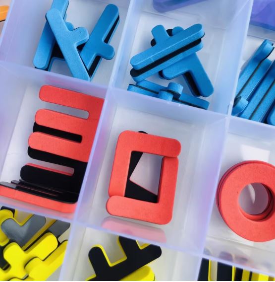 [สื่อการสอนภาษาเกาหลี] ตัวอักษรแม่เหล็กเกาหลี 한국어 알파벳 자석 Korean Alphabet Magnets