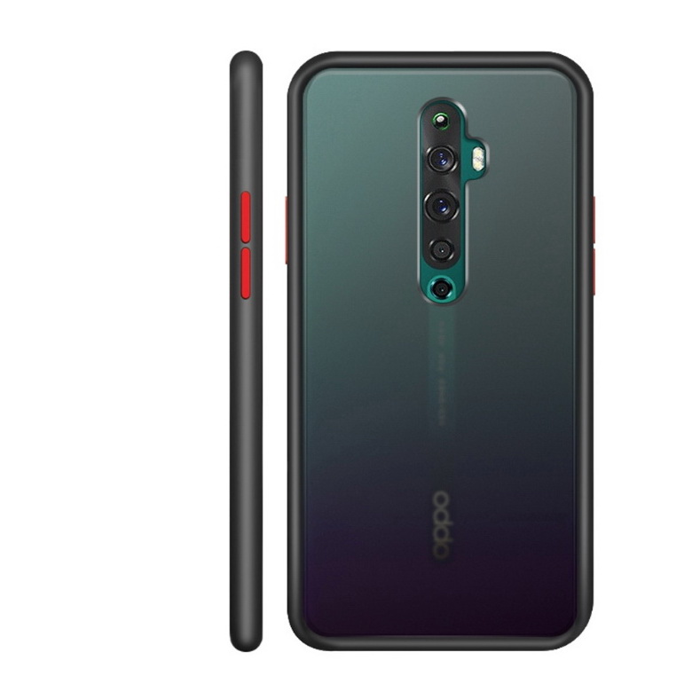 Case Oppo reno 2 #เคสฝาหลังซิลิโคนโปร่งแสงขอบนิ่ม Frosted Translucent Silicone Case