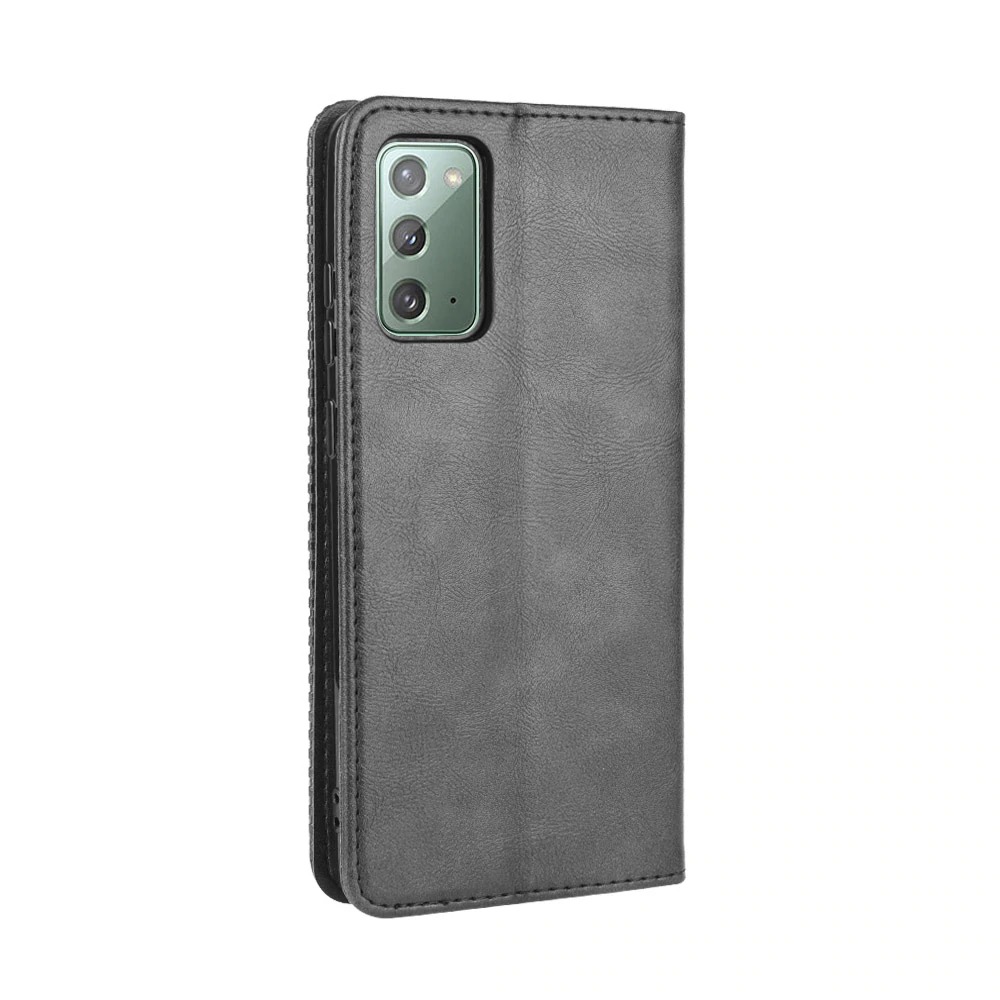 เคส Samsung Galaxy S20 FE/S20 FE 5G #เคสฝาพับปกหนังสไตล์วินเทจดูดซับอัตโนมัติแบบกระเป๋าสตางค์