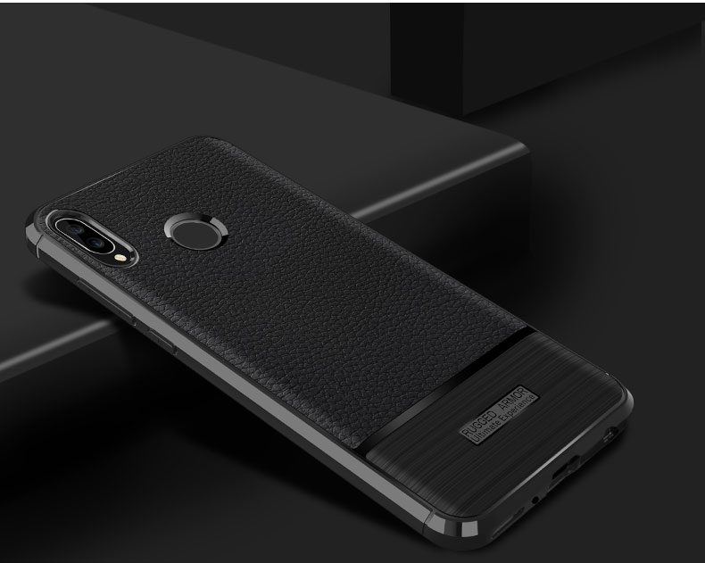 เคส Huawei Nova 3 #เคสฝาหลัง TPU นิ่มผิวลิ้นจี่กันลื่นสีสันสวยงามคุณภาพดีราคาถูก