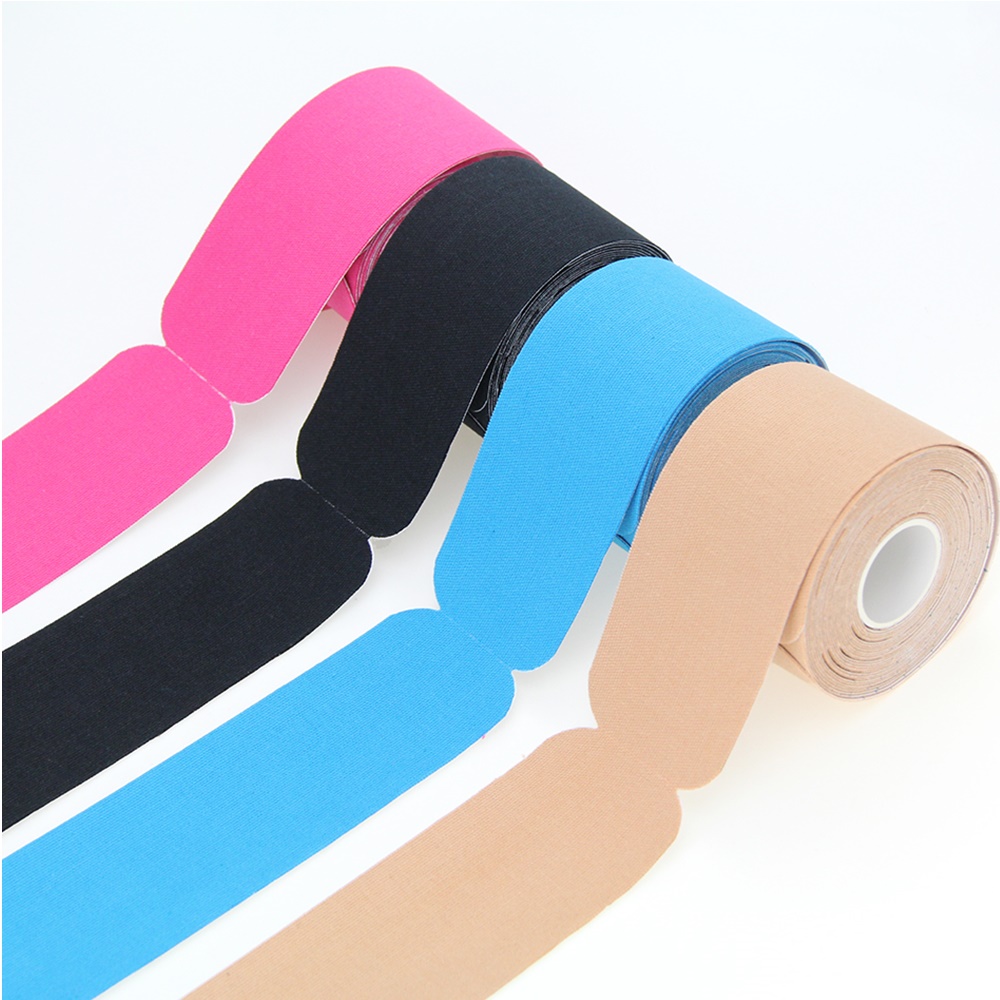เทปบำบัด เทปติดกล้ามเนื้อ ขนาด 5cm ยาว 5m Muscle sports tape (P04)