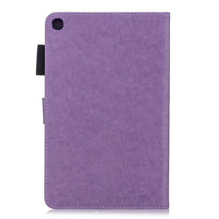 เคสแท็บเล็ต Samsung Galaxy Tab A 8 (2019) with S Pen P200 P205 #เคสฝาพับลายดอกไม้ Imprint Flower Wallet Leather