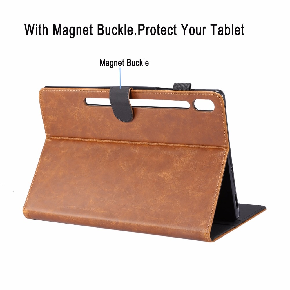 Case Samsung Galaxy Tab S6 T860 T865 #เคสแบบฝาพับหนัง PU ผิวหนังม้า Crazy Horse Texture PU Leather Wallet