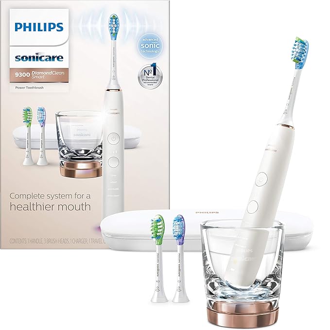 (Pre Order) Philips® Sonicare DiamondClean Smart 9300 รุ่น HX9903 แปรงสีฟันไฟฟ้า ฟิลิปส์ เชื่อมต่อแอปพลิเคชั่นได้ สี Rose Glod