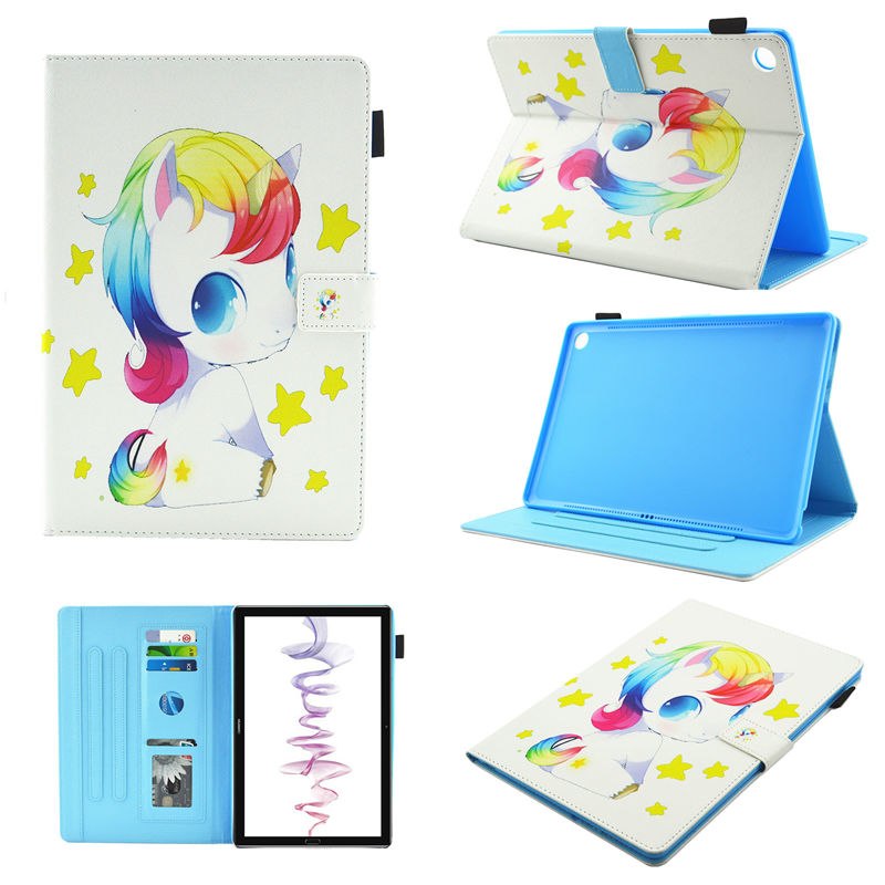 Case Huawei MediaPad M5 8.4 นิ้ว #เคสฝาพับหนัง PU พิมพ์ลาย Multifunction Pattern Printing Leather