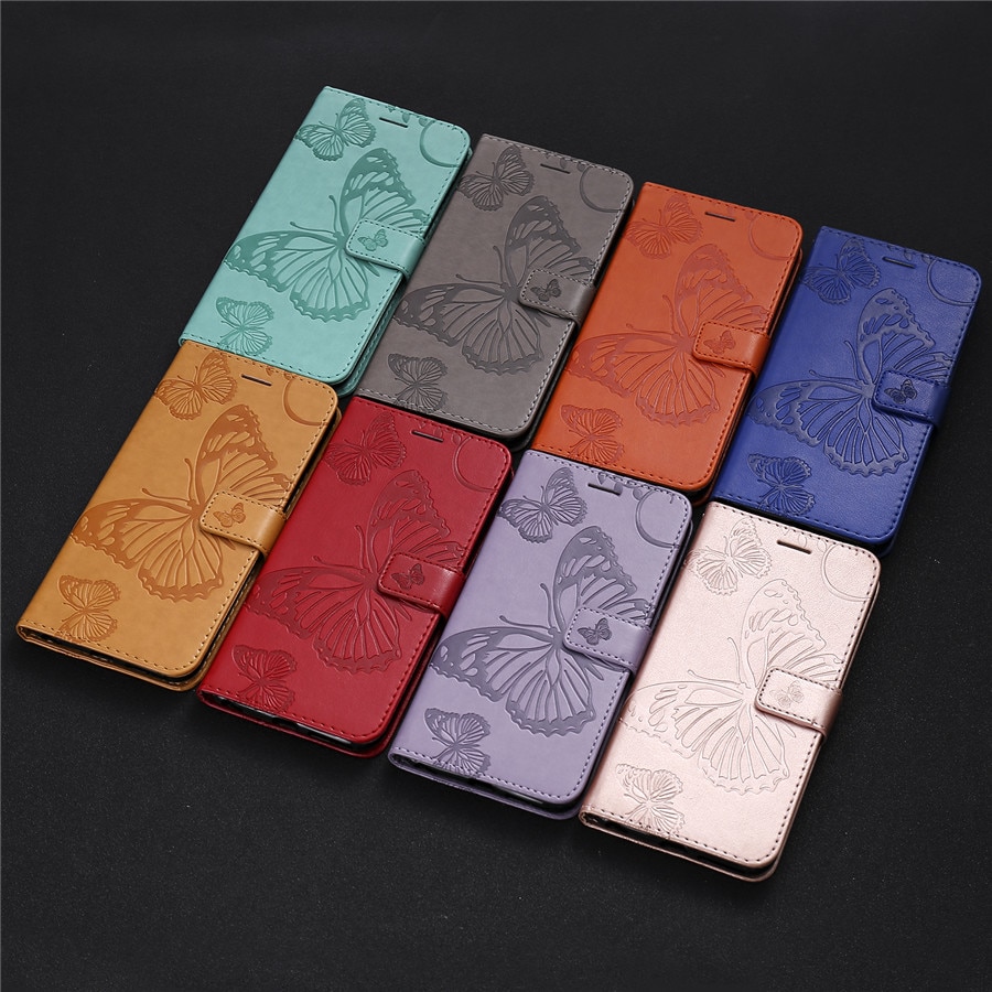Case Huawei nova 3 #เคสฝาพับหนัง PU Imprint Butterflies Pattern สีสันสวยงามทันสมัย