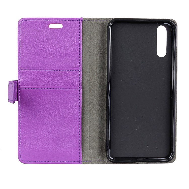 Case Huawei Y7 Pro (2019) #เคสฝาพับหนัง PU สไตล์กระเป๋าสตางค์ผิวลิ้นจี่ราคาถูกคุณภาพดี