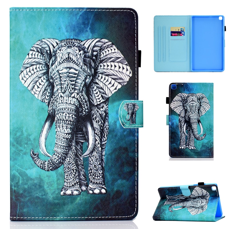 Case Samsung Galaxy Tab S6 Lite 10.4 SM-P610 P615 P617 #เคสฝาพับหนัง PU พิมพ์ลาย Pattern Printing PU Leather Flip