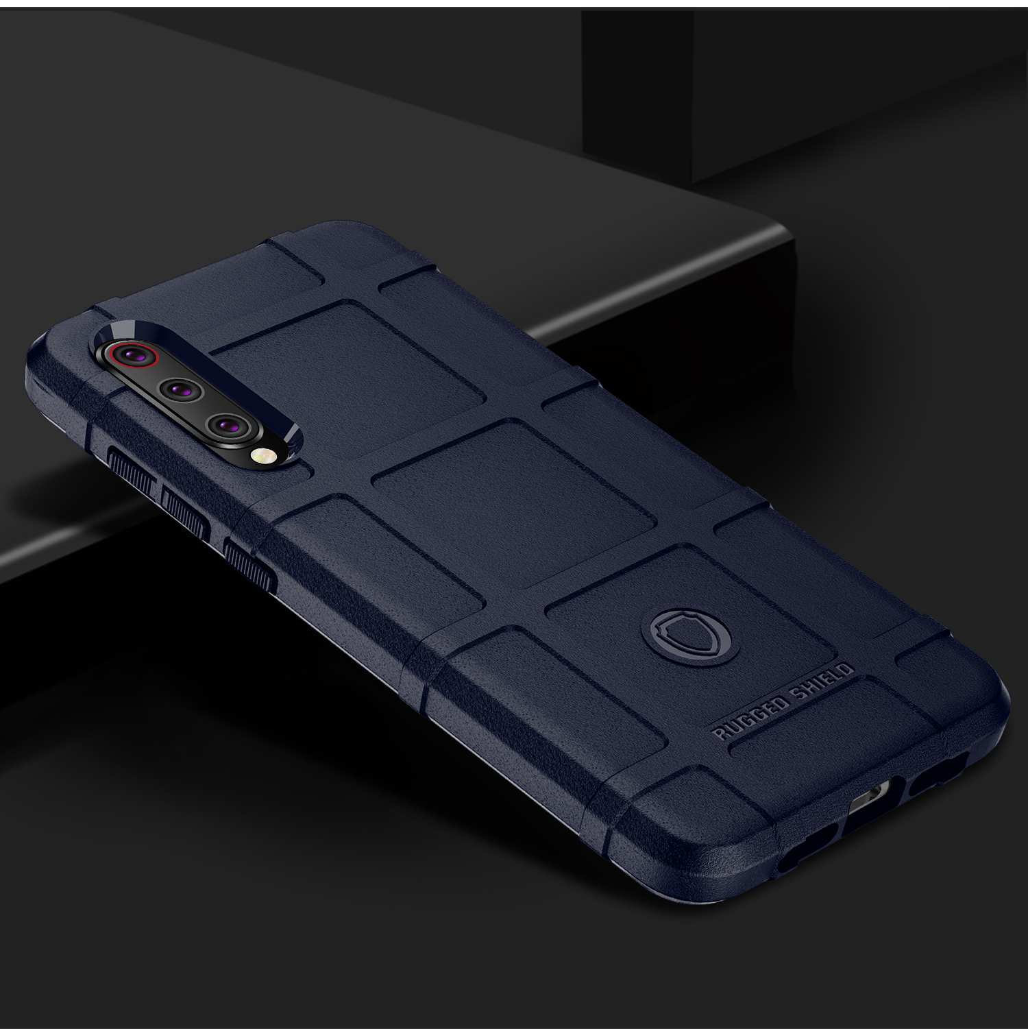 Case Xiaomi Mi 9 #เคสฝาหลัง Rugged Shield Series Soft Silicone Shock Absorption Matte กันกระแทก