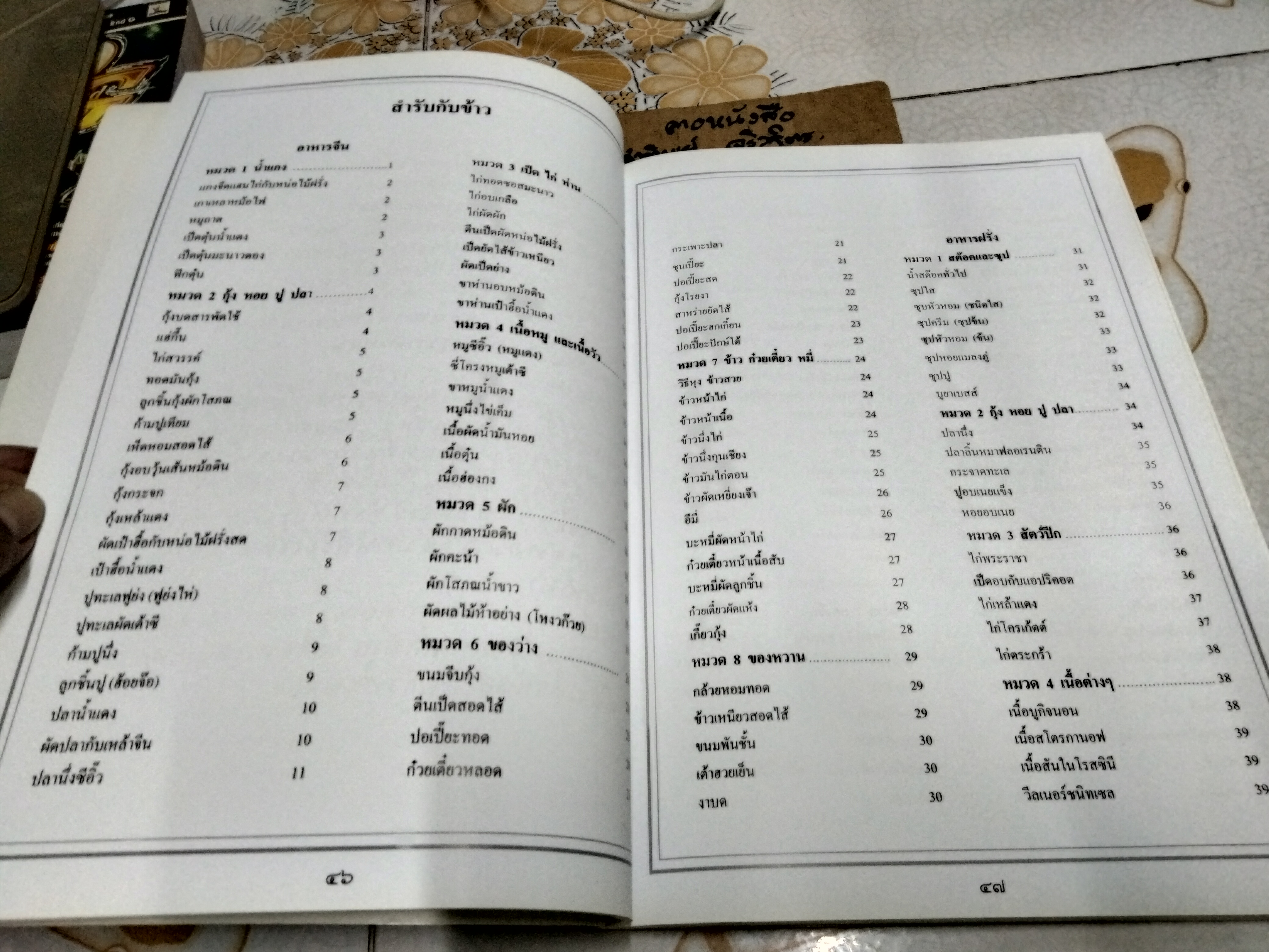 หนังสืออนุสรณ์ นางพรเฉลย เสริบุตร (ตำราอาหาร)