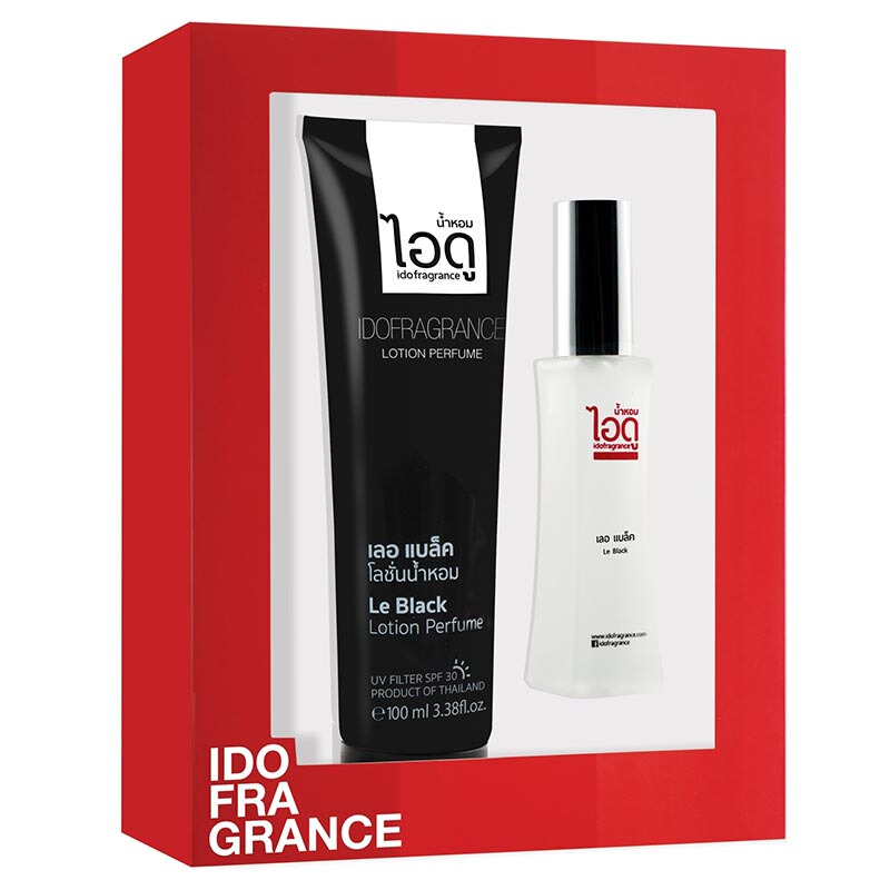 IDOFRAGRANCE Gift Set Le Black Eau de Parfum 30ml. & Lotion 100 ml. กลิ่นเลอแบล็ค