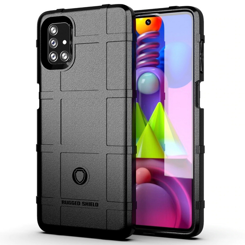 เคส Samsung Galaxy M51 #เคสฝาหลัง Rugged Shield Series Soft Silicone Shock Absorption Matte กันกระแทก