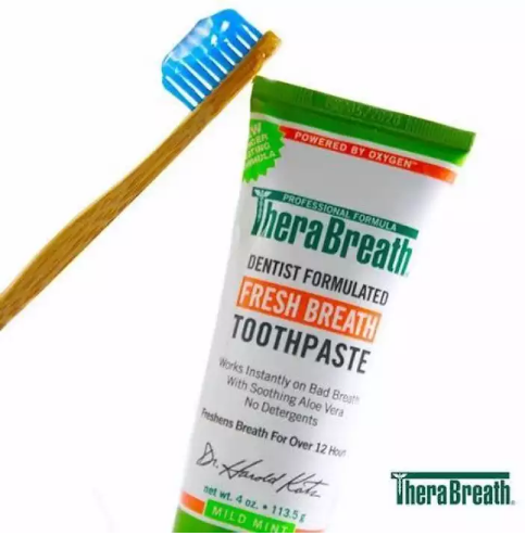 TheraBreath® Fresh Breath Toothpaste, Mild Mint Flavor 113.5g ยาสีฟันลดกลิ่นปาก รสมิ้นต์