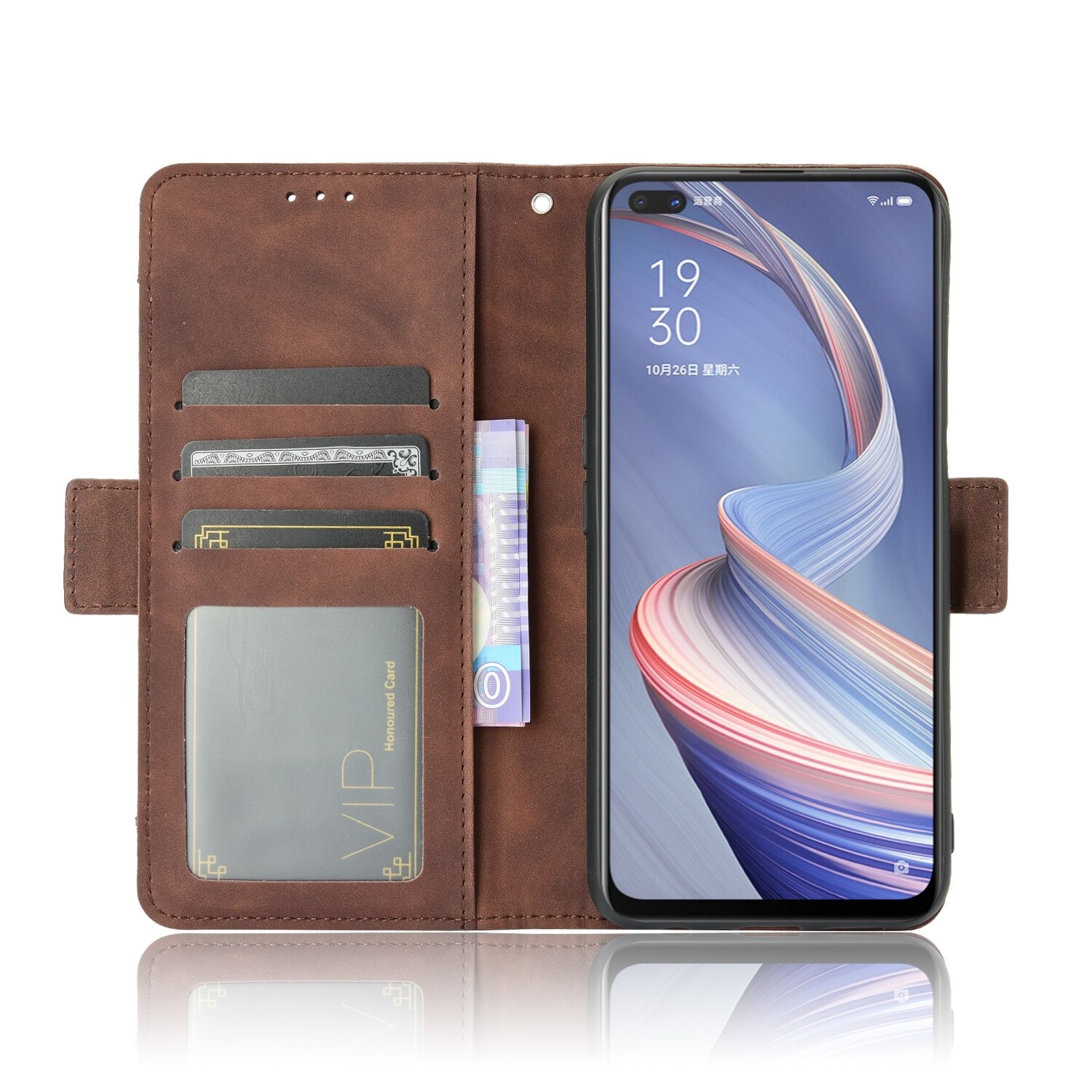 เคส Xiaomi Mi 10T Pro#เคสฝาพับหนัง PU มีที่เสียบการ์ดหลายช่อง Multiple Card Slots PU Leather Cover
