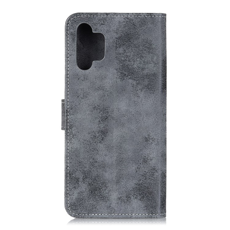 Case Samsung Galaxy A32 5G#เคสฝาพับหนัง PU สไตล์ Retro มีช่องเสียบการ์ด เคสคุณภาพดีราคาถูก