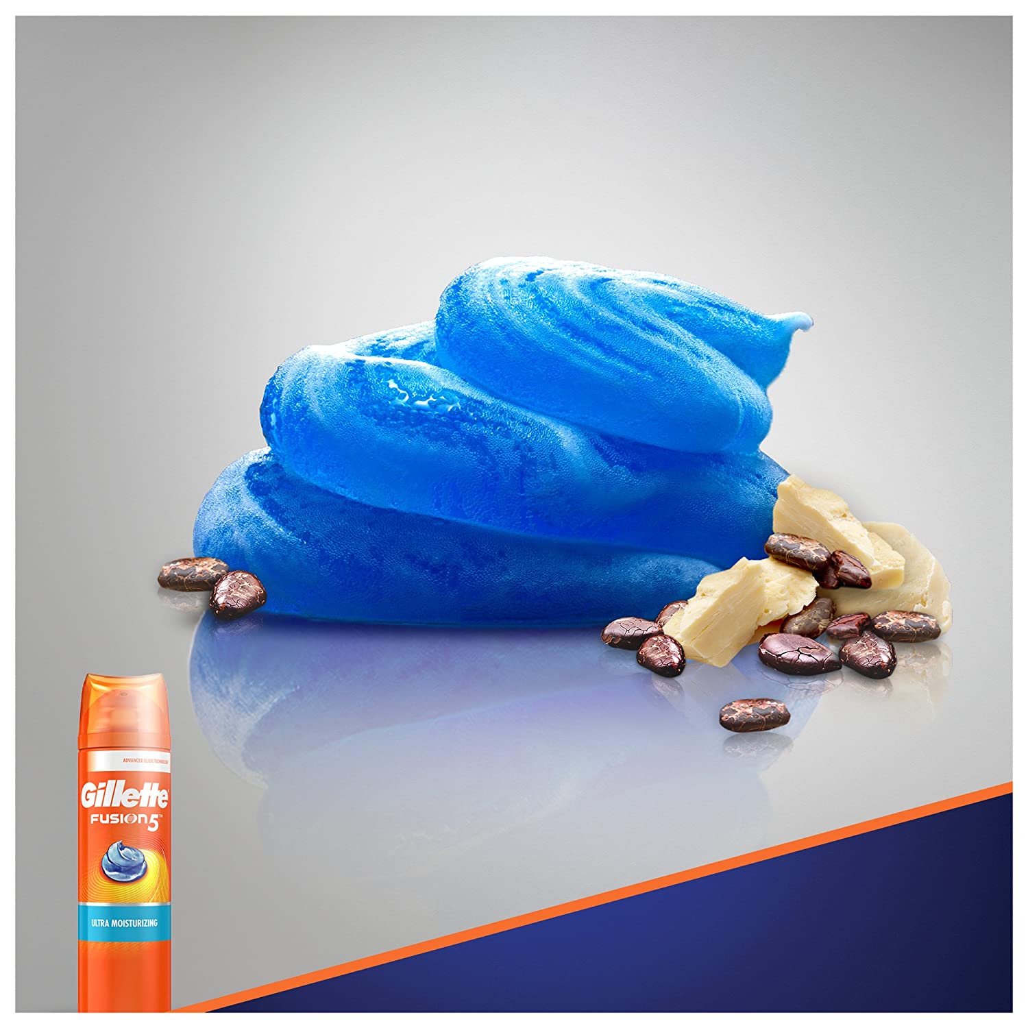Gillette® Fusion5 Ultra Moisturizing Shave Gel 198g ยิลเลตต์ เจลโกนหนวด สำหรับผิวบอบบาง