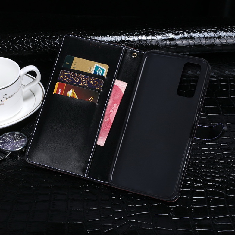 เคส Samsung Galaxy Note 20 / Note 20 5G #เคสฝาพับหนัง PU สไตล์กระเป๋าสตางค์รูปแบบหนังจระเข้ Crocodile Texture PU Leather Wallet