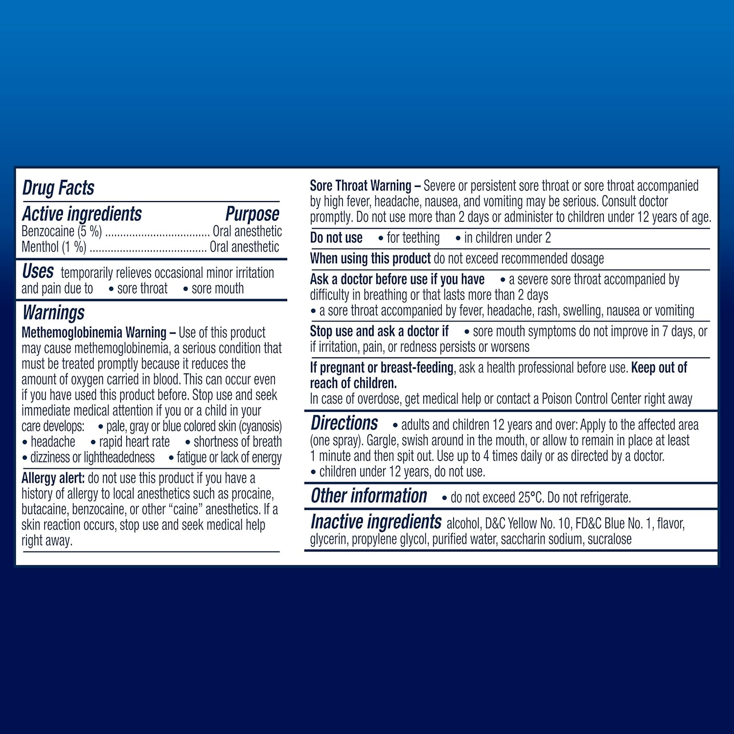 80% Sale!! EXP 05/2025 Vicks® VapoCOOL Sore Throat Spray, Winterfrost Flavor 177 ml สเปรย์ ลดการระคายเคืองในลำคอ