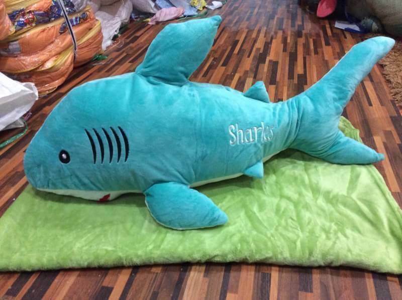 ตุ๊กตาฉลามหมอนผ้าห่ม