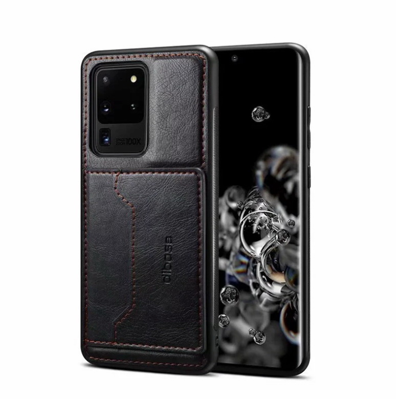 เคส Samsung Galaxy S20 Ultra / S20 Ultra 5G #เคสฝาหลัง TPU เคลือบหนัง PU Crazy Horse Leather Coated PC + TPU Hybrid