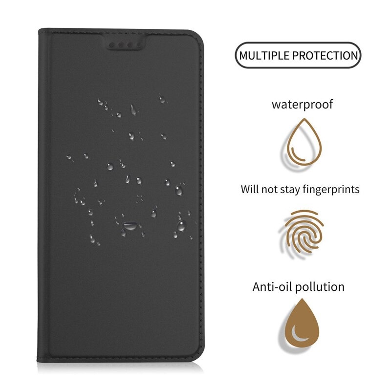 Case Redmi Note 9 Pro/Redmi Note 9S #เคสแบบฝาพับหนัง PU Magnetic Adsorption Stand Leather Card Holder