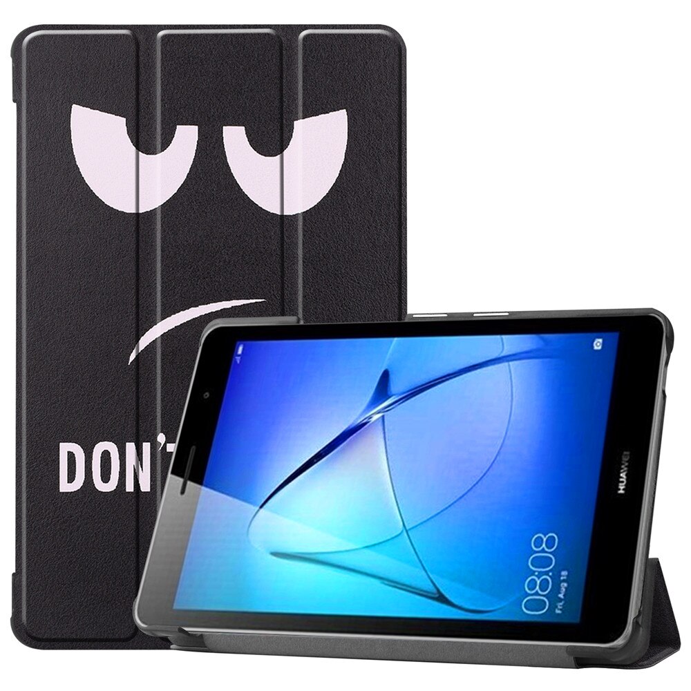 Case Huawei MatePad T8 8 นิ้ว #เคสแบบฝาพับหนัง PU พิมพ์ลาย Patterned Tri-fold Stand Leather Case