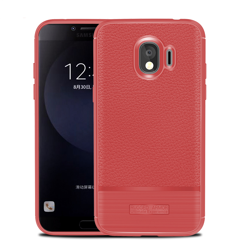 เคส Samsung Galaxy J2 Pro 2018 #เคสฝาหลัง TPU นิ่มผิวลิ้นจี่กันลื่นคุณภาพดีราคาถูก