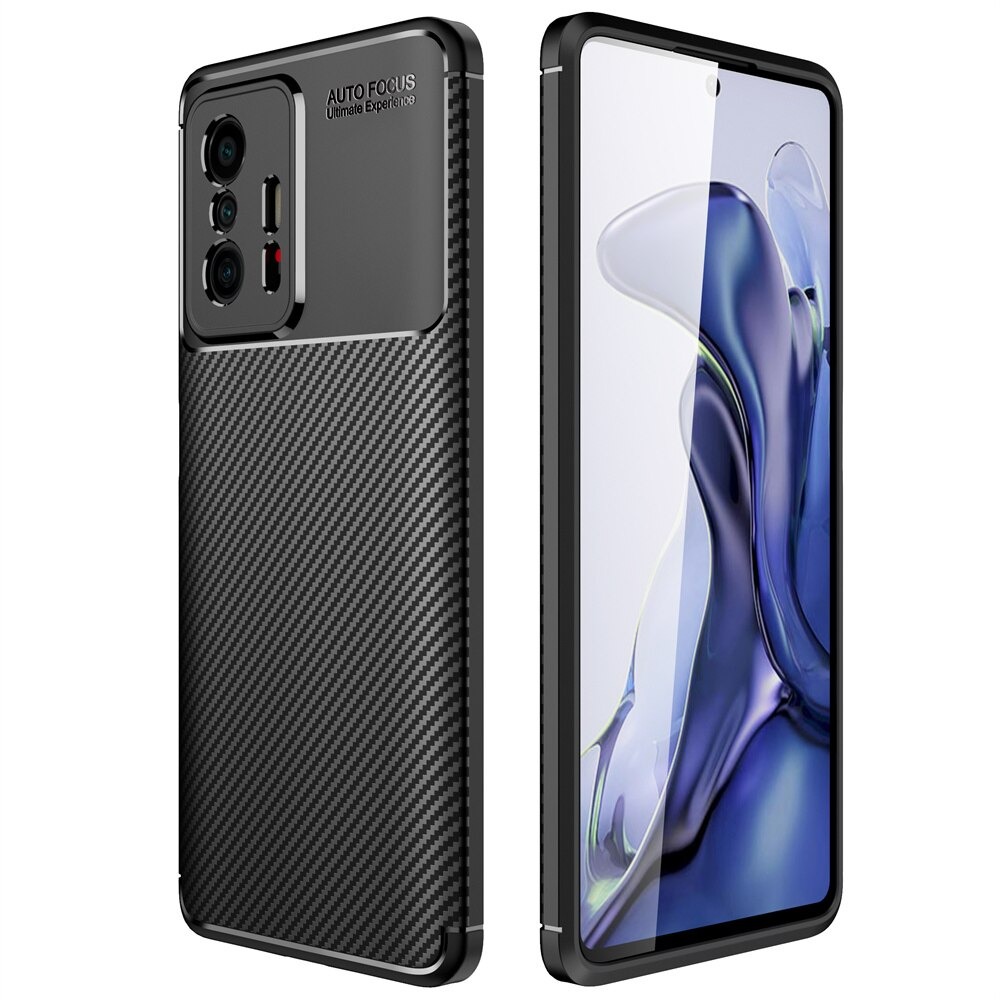 เคส Xiaomi 11T / 11T Pro #เคสฝาหลังนิ่ม Carbon Fiber Anti-drop TPU Protection