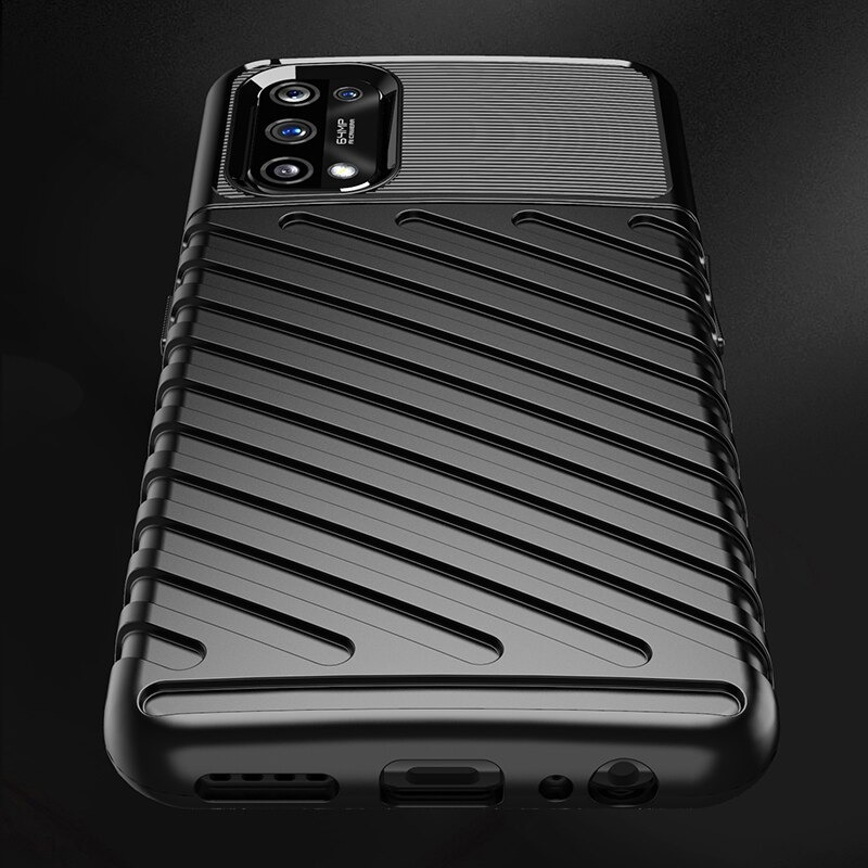 Case realme 7 Pro #เคสฝาหลัง TPU อ่อน Thunder Series Twill Texture Soft TPU