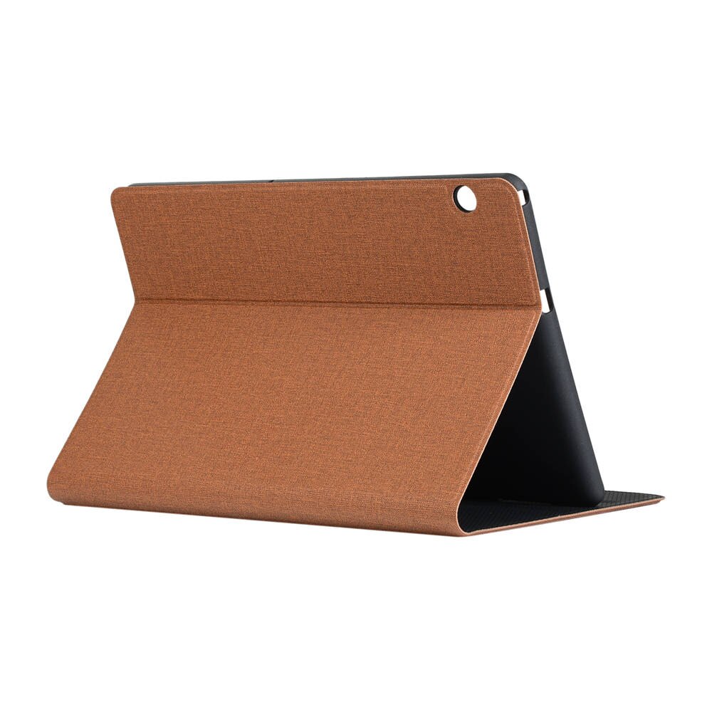 Case Huawei MediaPad T5 10 #เคสฝาพับหนัง PU ผิวเนื้อผ้าพับตั้งได้สีสันสวยงาม