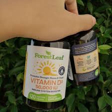 Vitamin D3 ดีสาม 50,000 IU Weekly Supplement 120 Vegetable Capsules (ForestLeaf®) ช่วยเสริมสร้างกระดูก ฟัน และการทำงานของกล้ามเนื้อ