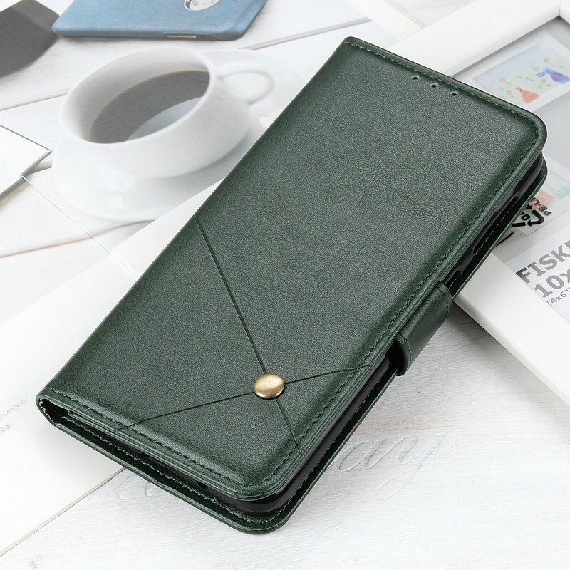 Case Nokia 9 PureView #เคสฝาพับหนัง PU แบบกระเป๋าสตางค์ Rivet Decor PU Leather Wallet Stand Phone Cover
