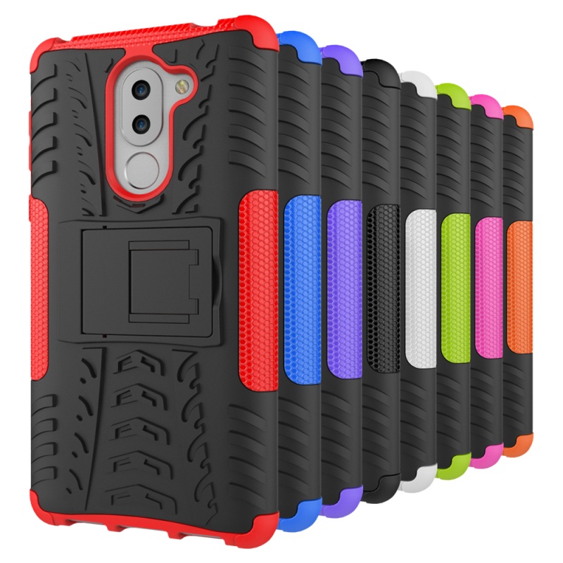 เคส Huawei GR5(2017) #เคสฝาหลัง Cool Tyre Pattern Kickstand