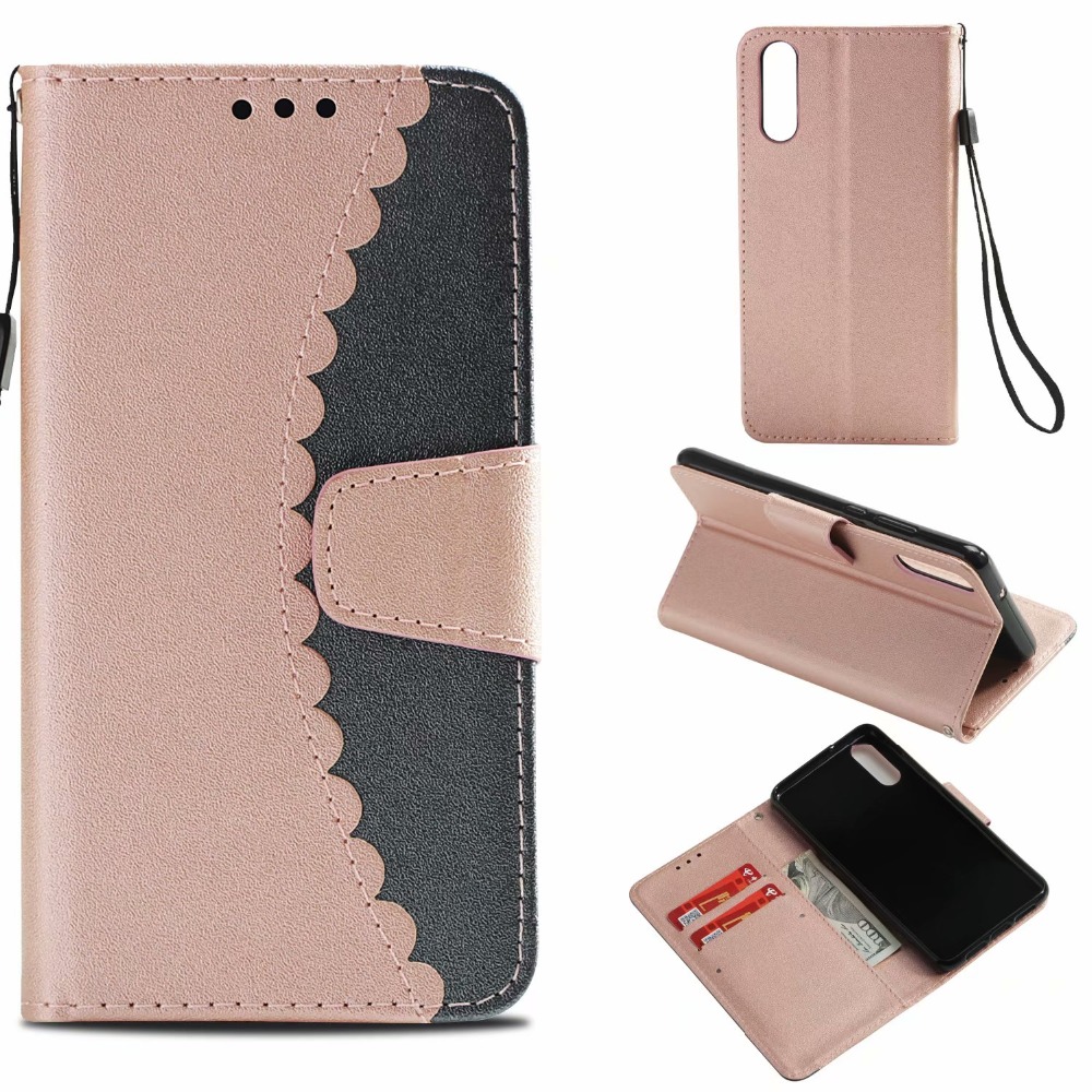 Case Huawei P20 #เคสฝาพับแบบกระเป๋าสตางค์สองสี Bi-color Splicing Leather Wallet