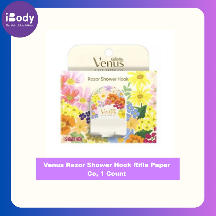 Gillette® Venus Razor Shower Hook Rifle Paper Co, 1 Count ตะขอแขวนมีดโกน และฝักบัว