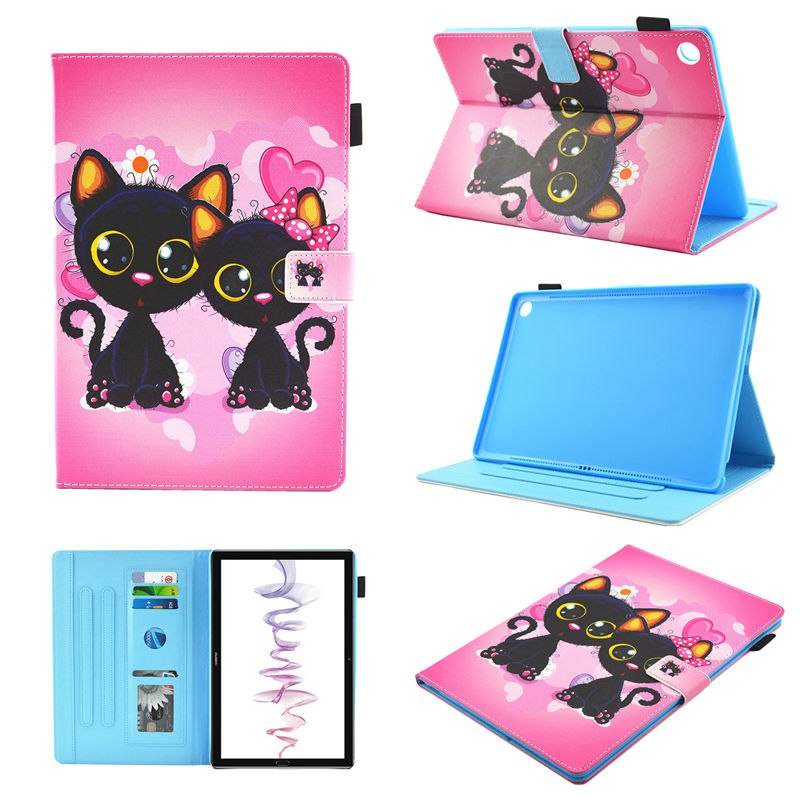 Case Huawei MediaPad M5 8.4 นิ้ว #เคสฝาพับหนัง PU พิมพ์ลาย Multifunction Pattern Printing Leather