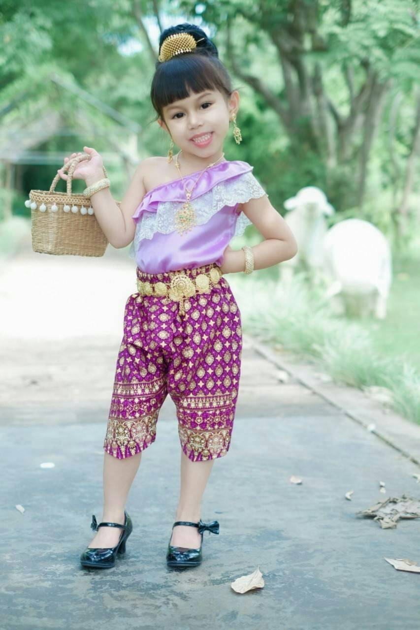 ชุดผ้าไทยเด็กหญิง ประยุกต์