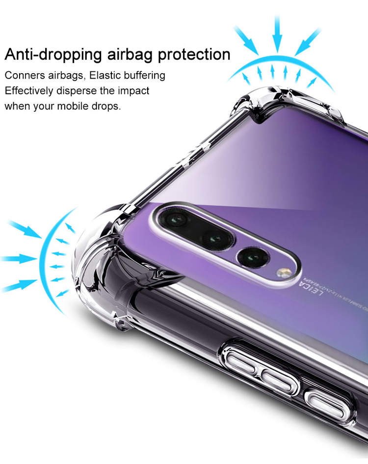 เคส Huawei P20 Pro #เคสฝาหลัง Skin Feel Anti-drop TPU Case + ฟิล์มป้องกันหน้าจอ