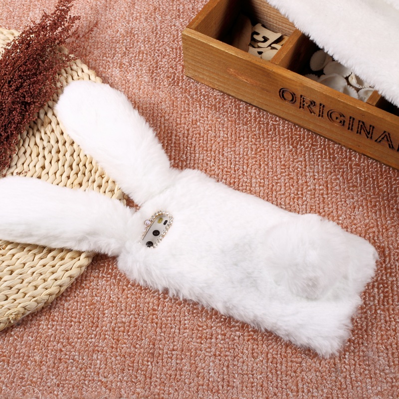 เคส Huawei P10 Plus เคสฝาหลัง Bunny Design Warm Fur TPU Rhinestone