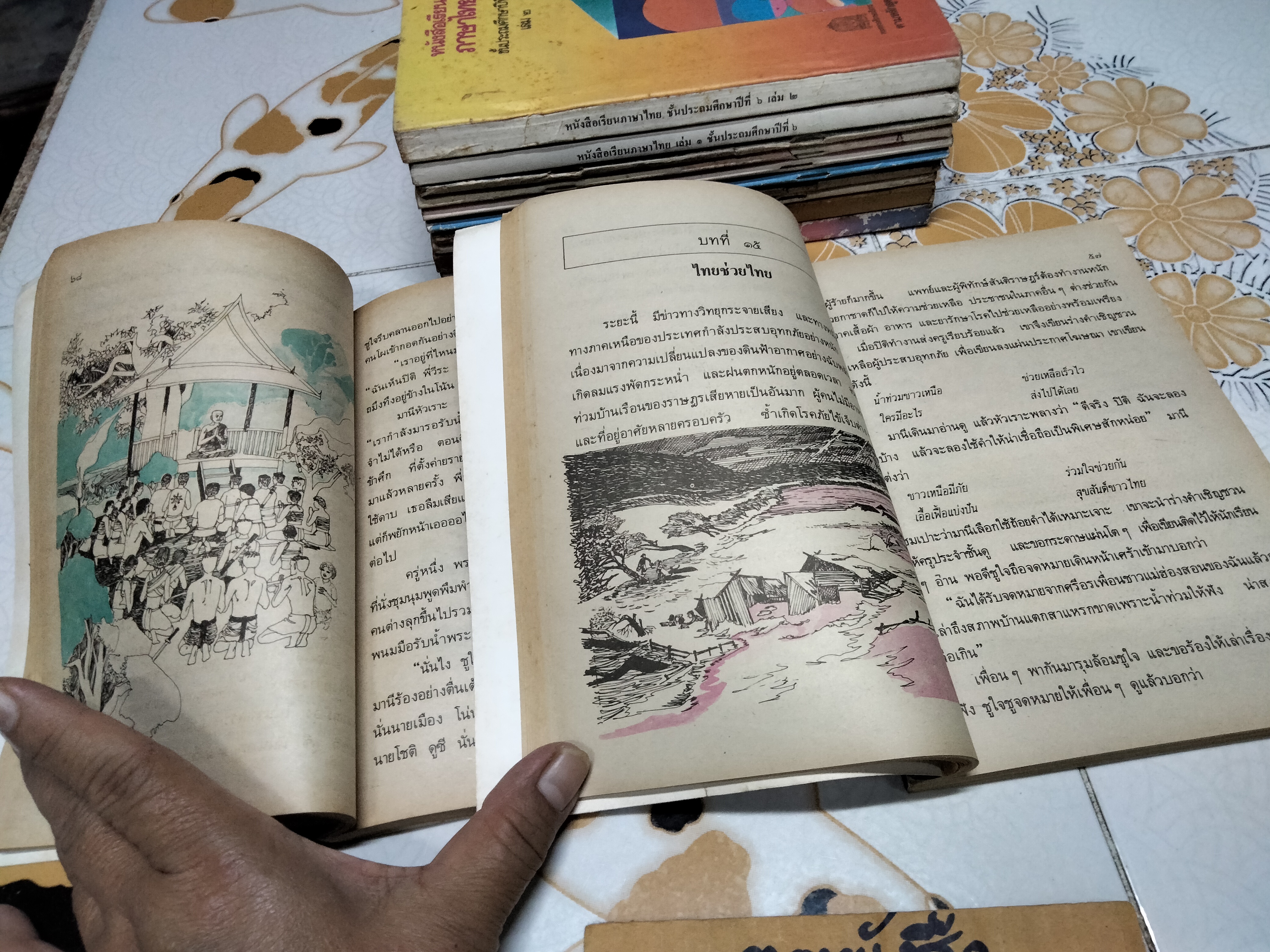 หนังสือเรียนภาษาไทย (แบบเรียน) มานี มานะ ชั้นประถมศึกษา 1-6 จำนวน 12 เล่ม