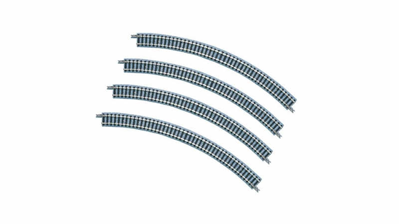 TOMIX #1851 Fine Track Curve Track 280mm C280-45 (F) (4 Pcs.) - N Scale