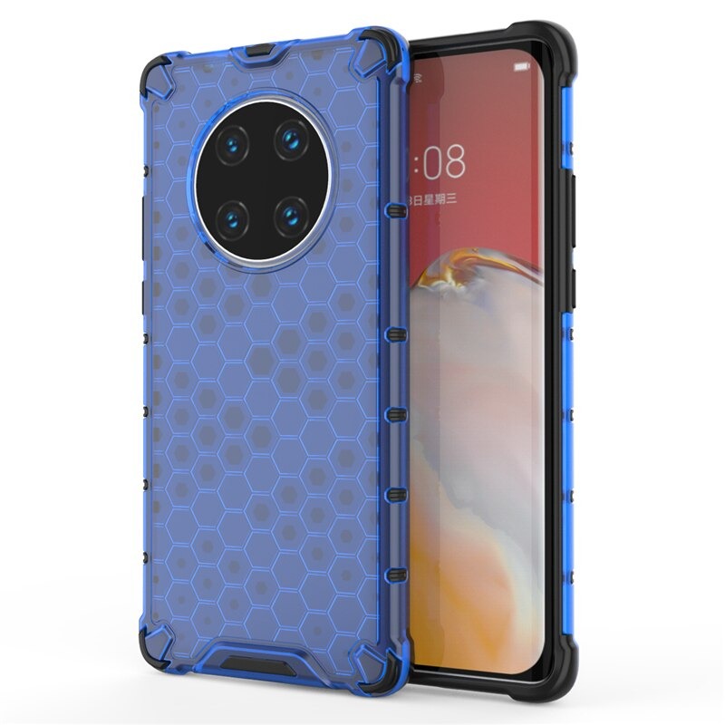 เคส Huawei Mate 40 Pro #เคสฝาหลังกันกระแทก Honeycomb Shock Absorber TPU + PC + Silicone Hybrid