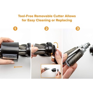 BOSTITCH® Manual Pencil Sharpener, Black (MPS1-BLK) Metal Antimicrobial เครื่องเหลาดินสอ 8 รู แบบใช้มือหมุน