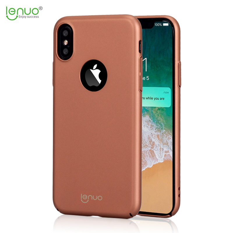 เคส iphone X / iPhone XS #เคสฝาหลังพลาสติกแข็ง5.8นิ้ว LENUO Leshield ซีรี่ส์ Silky Touch Light