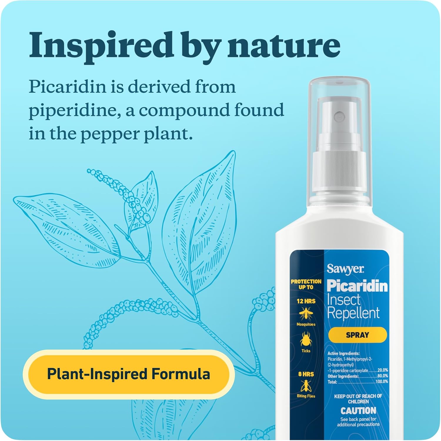 Sawyer® Picaridin Insect Non Greasy Repellent Spray สเปรย์กันแมลง ไล่แมลง ยุง