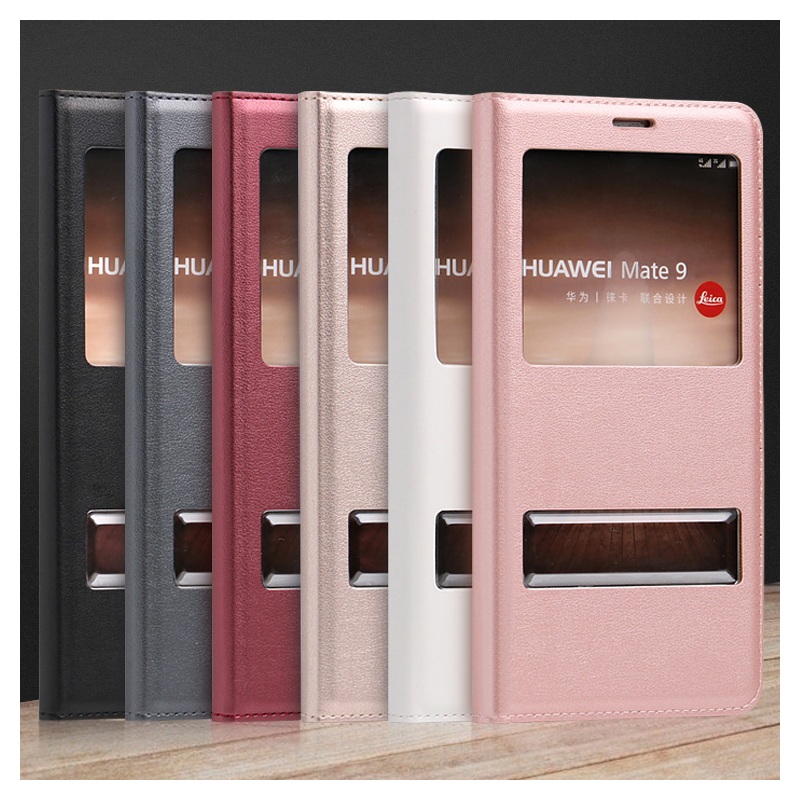 Case Huawei Mate 9 เคสฝาพับ 2 ช่องวิว สีสันสวยงามทันสมัย