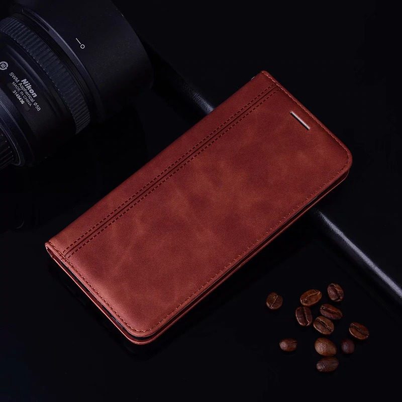 เคส Samsung Galaxy S21 Ultra 5G #เคสฝาพับแบบกระเป๋าสตางค์ Magnetic Flip Wallet Bracket Leather Lattice TPU Phone Case